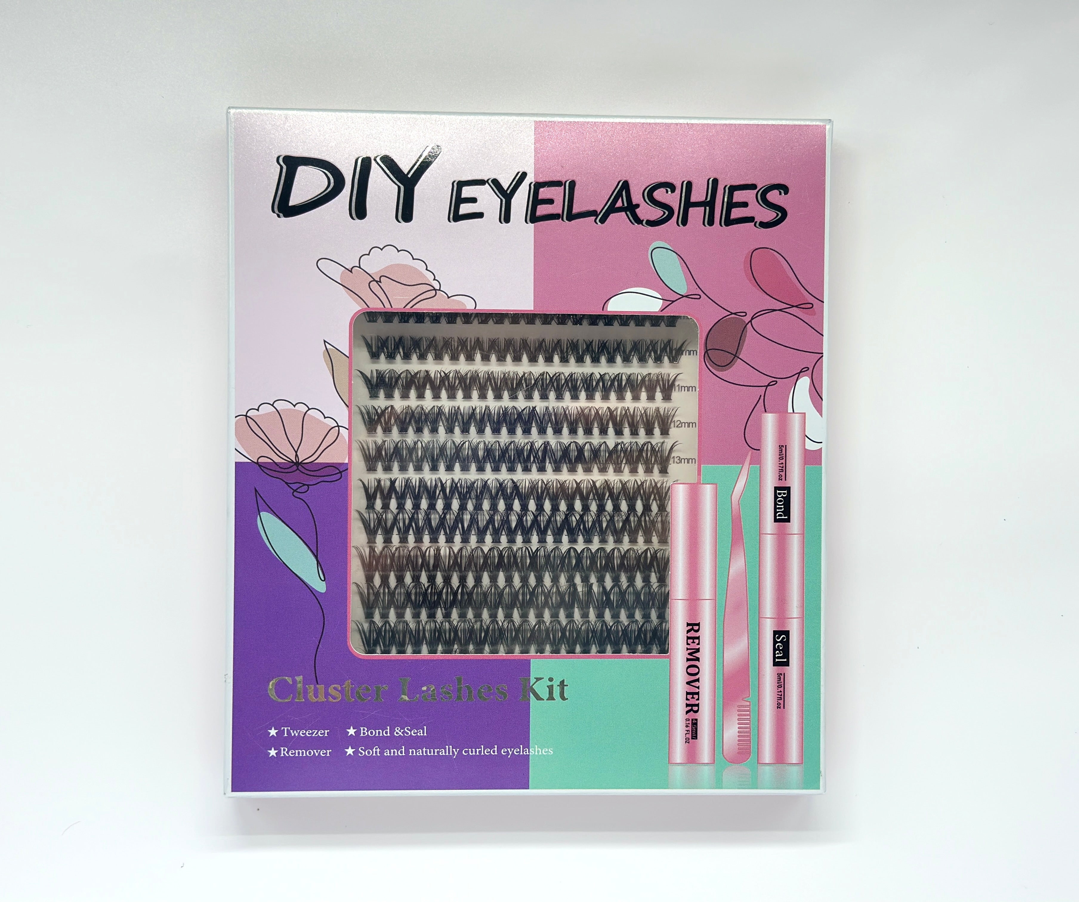 Dense Style DIY False Eyelashes - 240 Clusters for Customized Volume