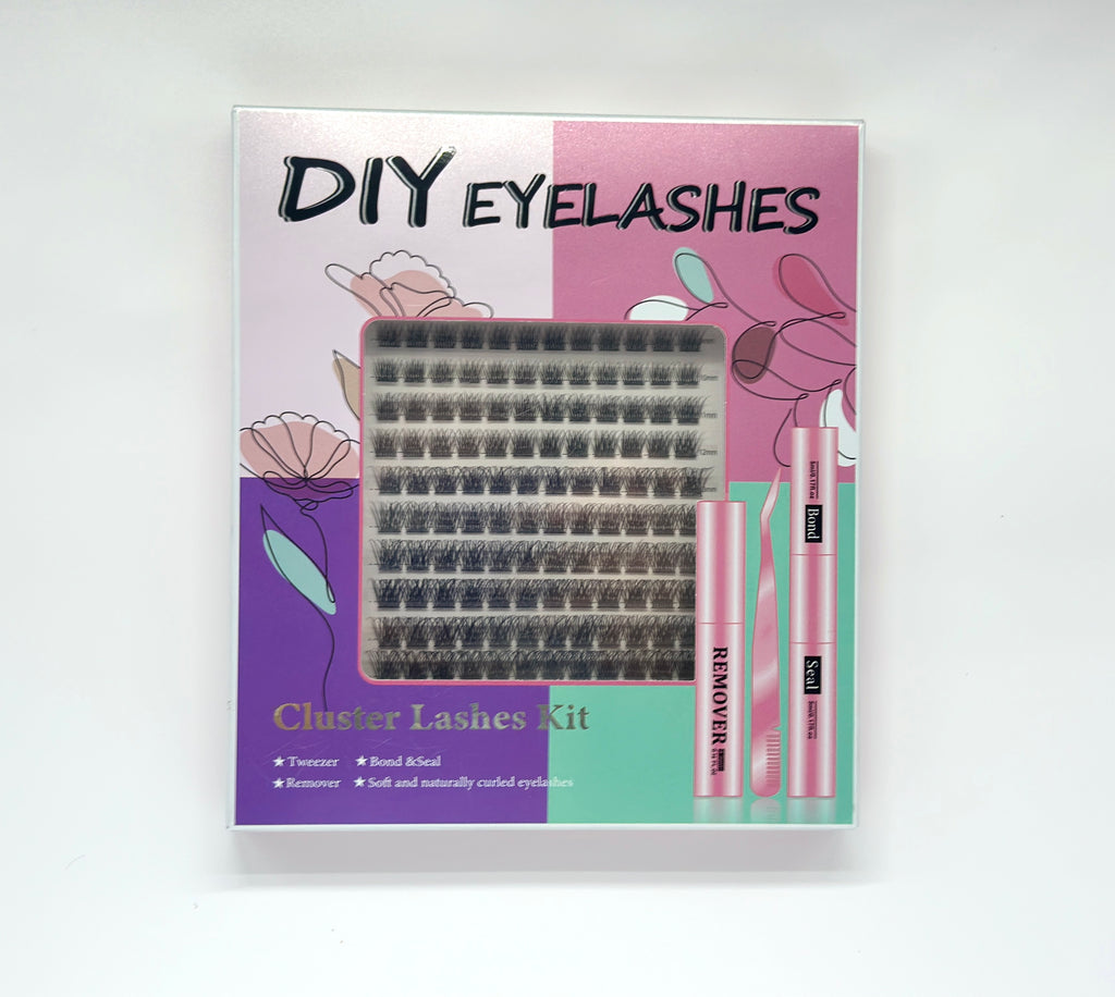 144 Pcs Segmental False Eyelashes, Messy & Thick Style, Naturally Enlarge Eyes