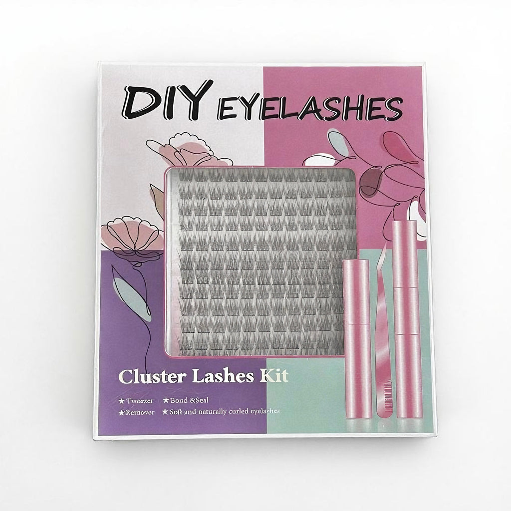 Sectioned Natural & Long False Eyelashes, Mermaid Style, DIY - Friendly for Mix & Match, Meets Daily Eye Makeup Needs