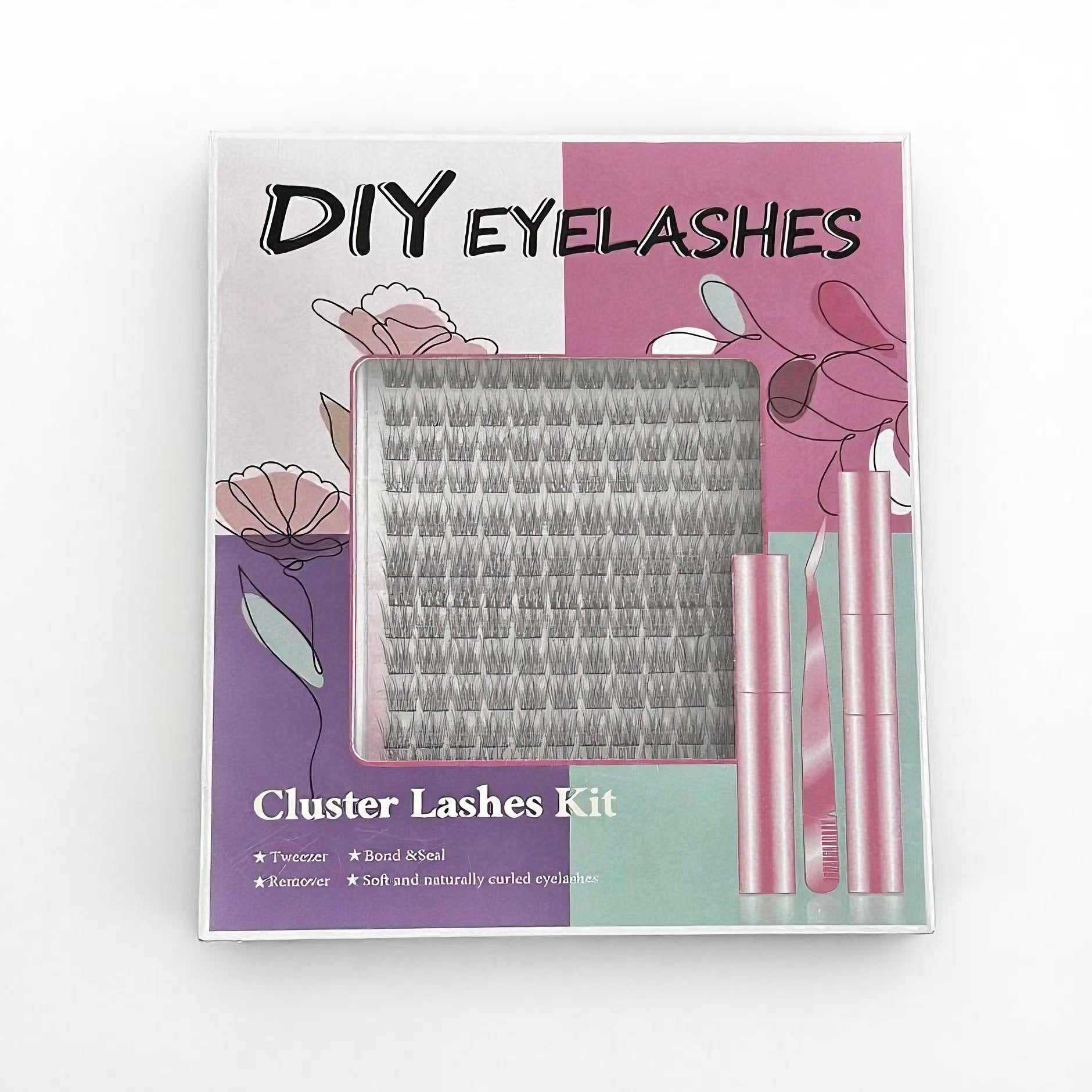 Sectioned Natural & Long False Eyelashes, Mermaid Style, DIY - Friendly for Mix & Match, Meets Daily Eye Makeup Needs