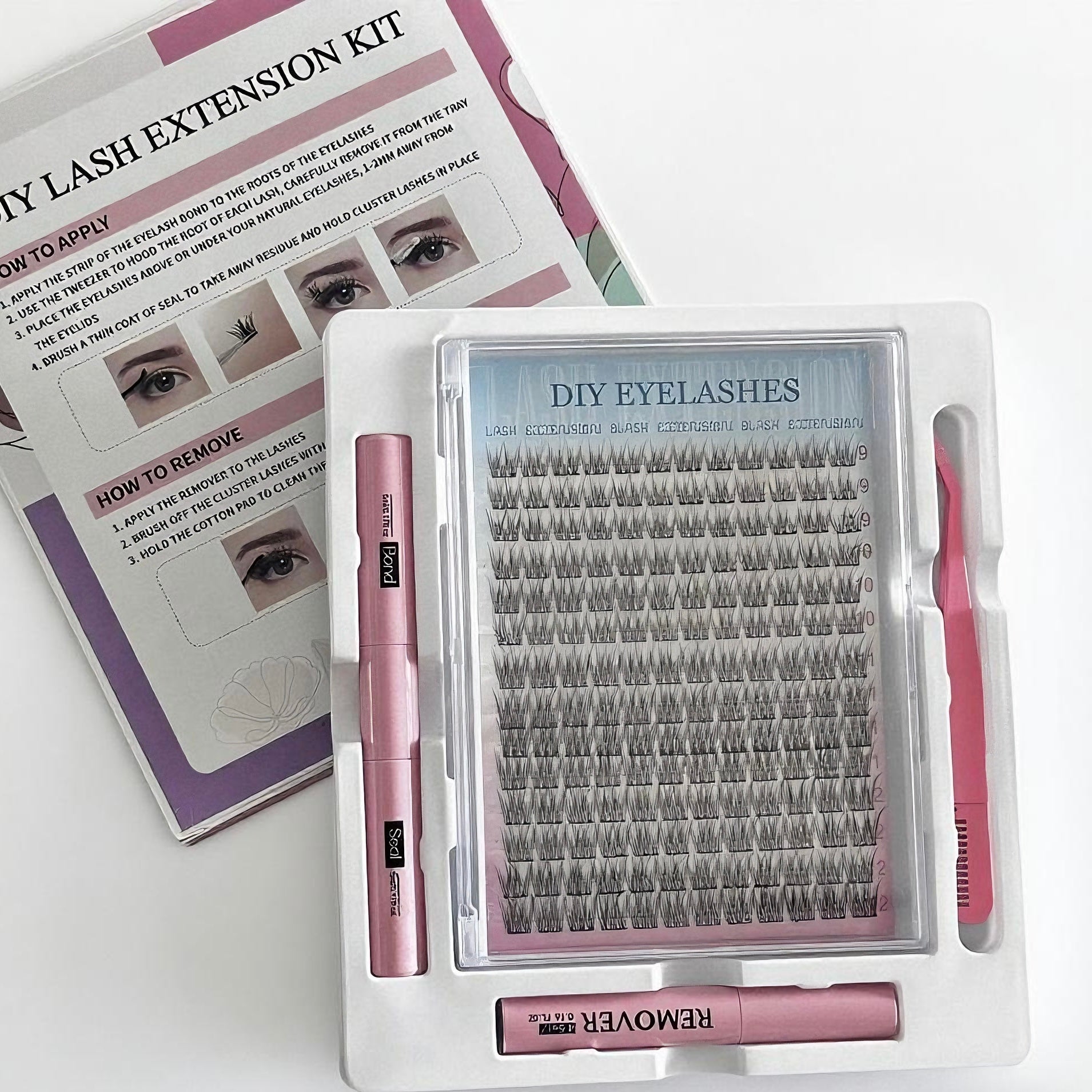 Sectioned Natural & Long False Eyelashes, Mermaid Style, DIY - Friendly for Mix & Match, Meets Daily Eye Makeup Needs